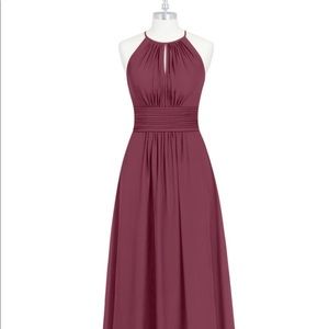 Azazie Bonnie Mulberry Bridesmaid Dress